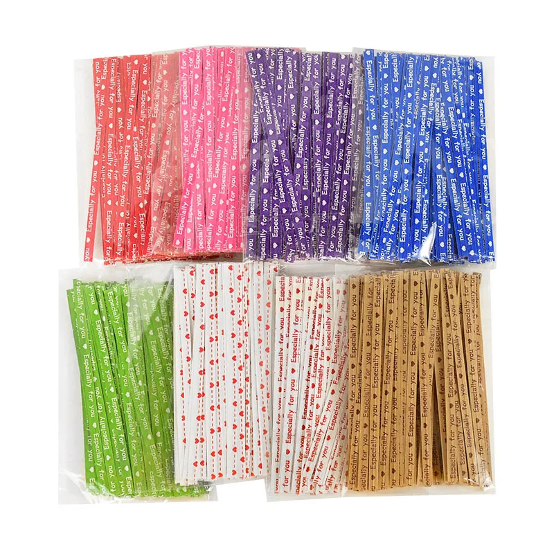 

100pcs/pack 9cm Colorful Twist Ties for Candy Cake Bags Ornament Lollipop Gifts Package Wrapping Party Tools Especially for You