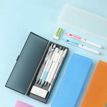 

Mohamm 1Pc Transparent Pencil Case Creative Stationery Shool Supplies