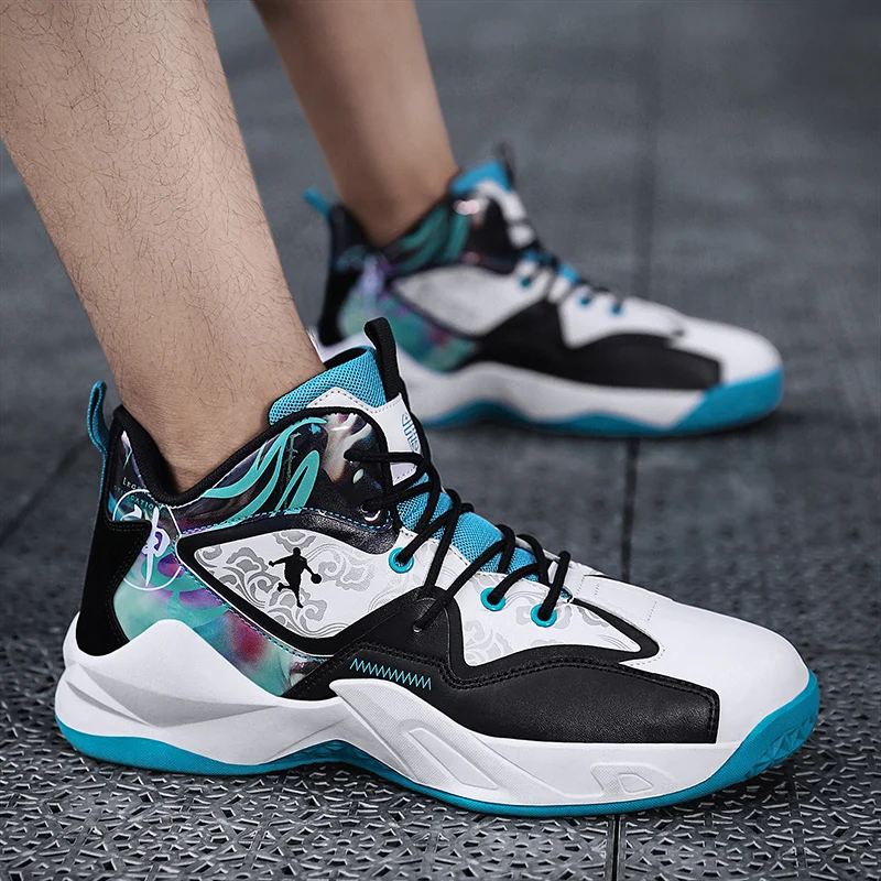 

Basketball Shoe For Men Combat Boots Fashion Outdoor Sports Shoes Cushioning Hombre Athletic Gym Shoes Male Comfortable Sneakers