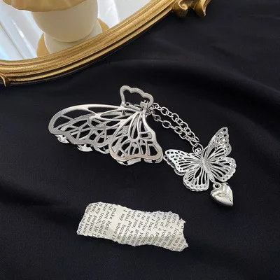 Ruoshui Woman Novelty Irregular Hairpins Punk Style Metal Silver Hair Claws Barrettes Women Hair Accessories Hair Clips Hairgrip style 16