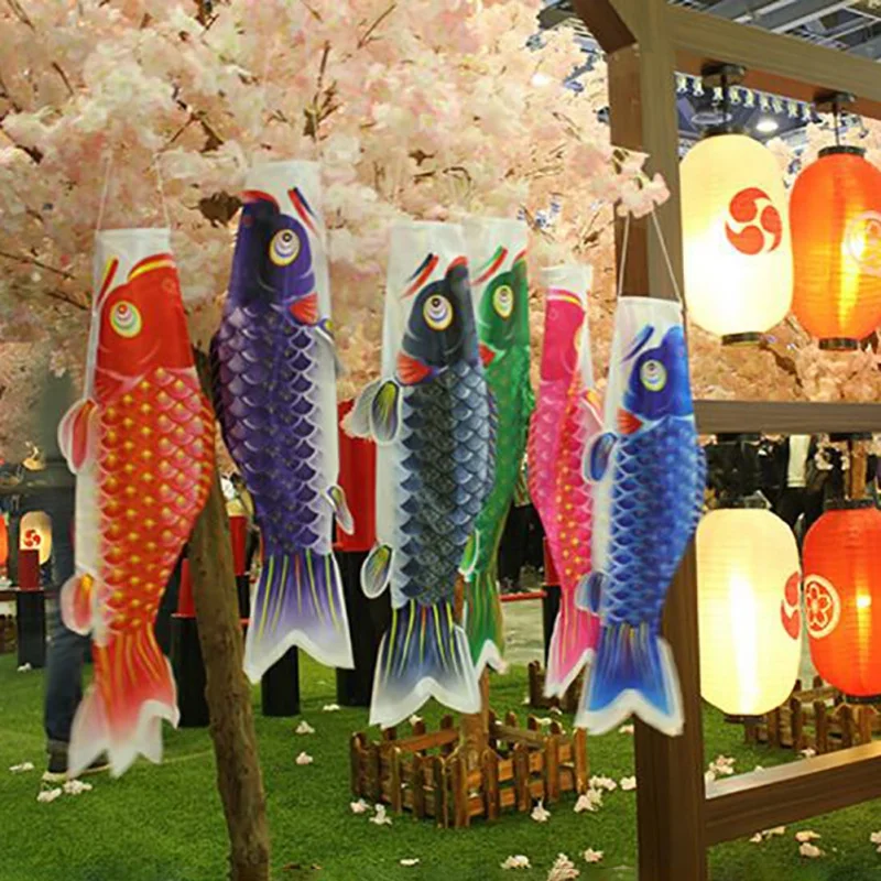 

Japanese Carp Windsock Streamer Fish Flag Kite Home Outdoors Hanging Decoration