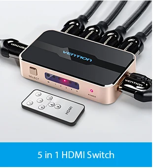 Кабель Vention HDMI 2,0 1 м 1,5 м 2 м 3 м 5 м 4 к HDMI Цифровой HD видео кабель HDMI 2160P с Ethernet для PS3 проектор lcd Apple tv