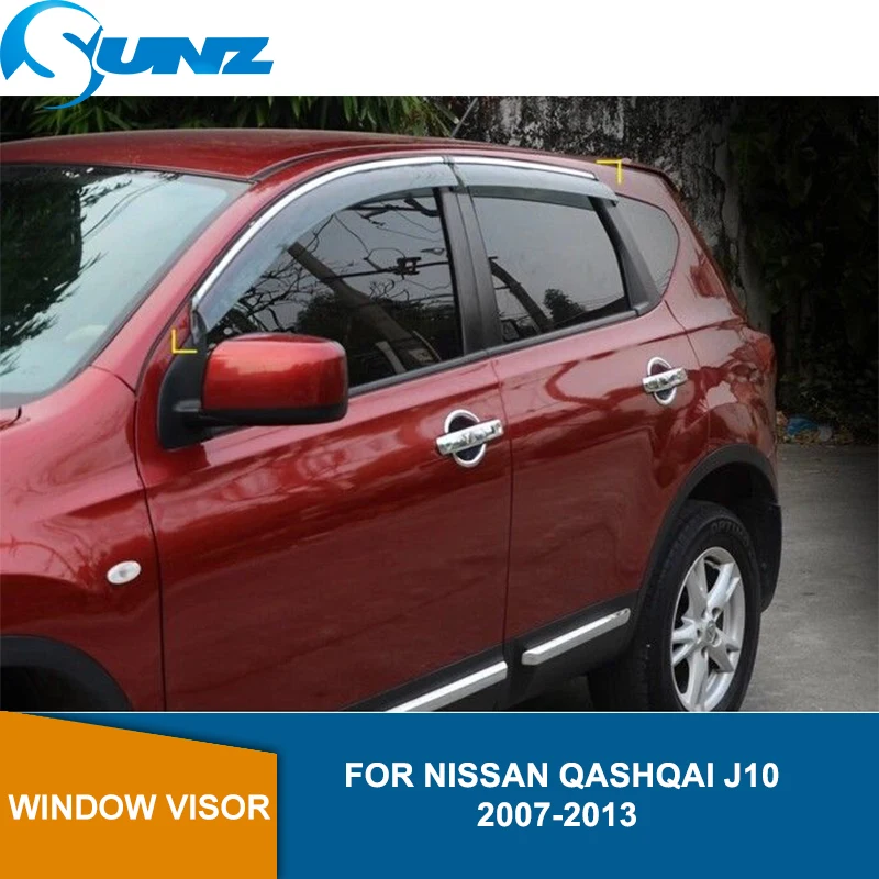 Дымовые боковые оконные дефлекторы для NISSAN QASHQAI J10 2007 2008 2009 2010 2011 2012 2013 тенты от