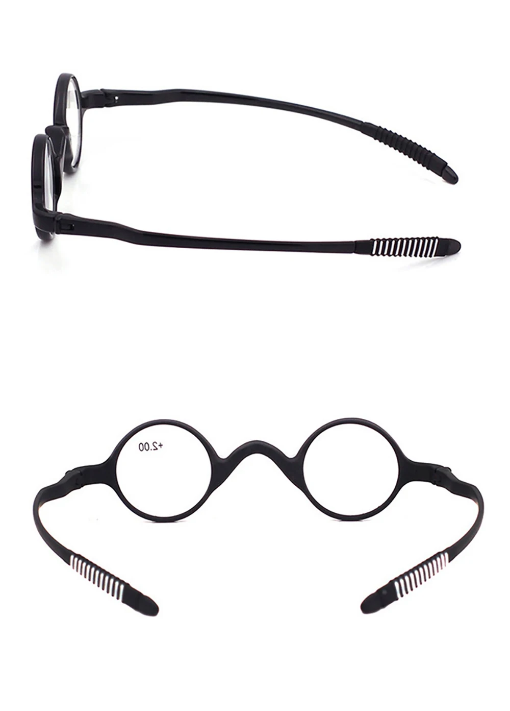 Sighttoo TR90 Retro Lesebrille Männer Frauen Stil Runde Kleine Rahmen Brille Presbtopic Brillen Ultra Licht Mini Vintage – Detail 7