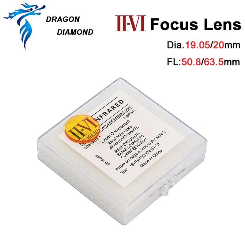 Beste USA CVD ZnSe CO2 Laser Lens 12mm 15mm 18mm 19.05mm 20mm Dia 38.1 127mm 1.5 5inch Focus Lengte spiegels Voor CO2 Laser Machine