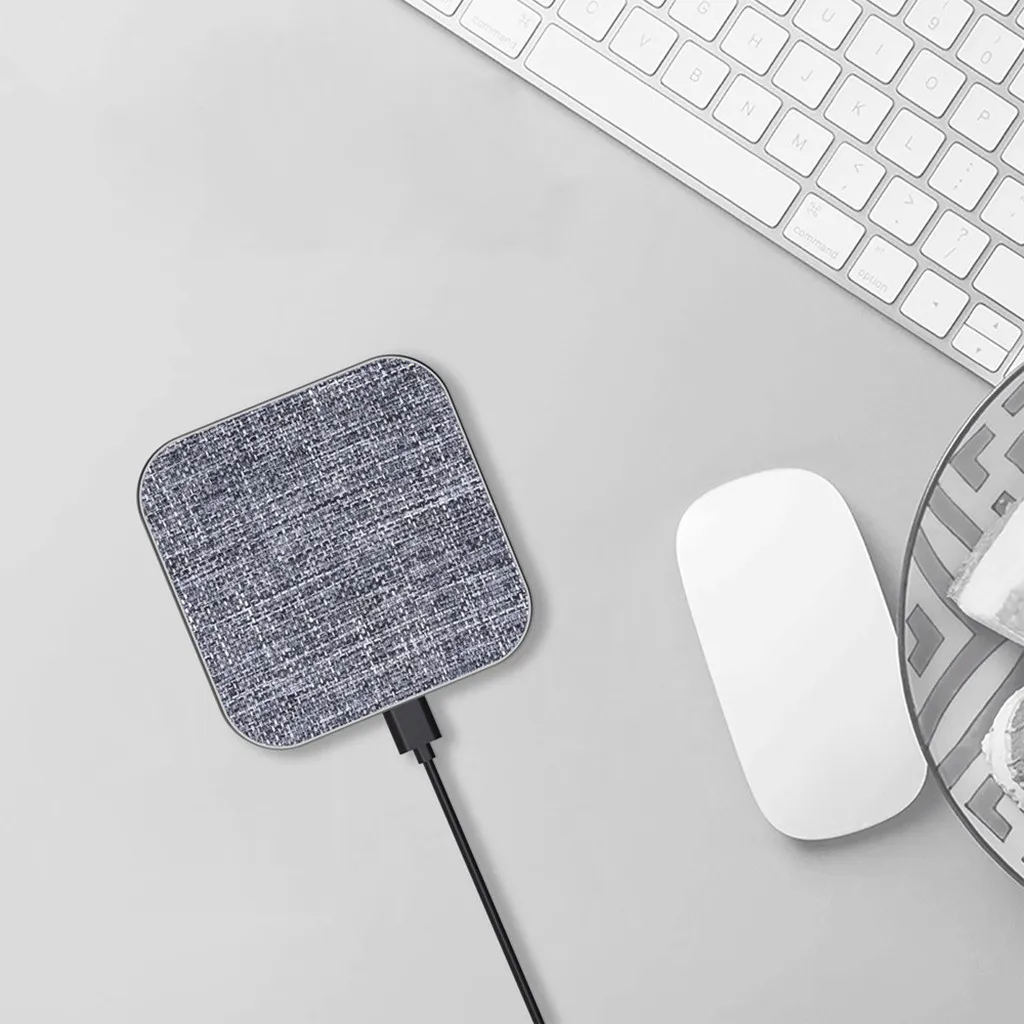 Ouhaobin Беспроводное зарядное устройство для iphone X/8/8Plus быстрой беспроводной