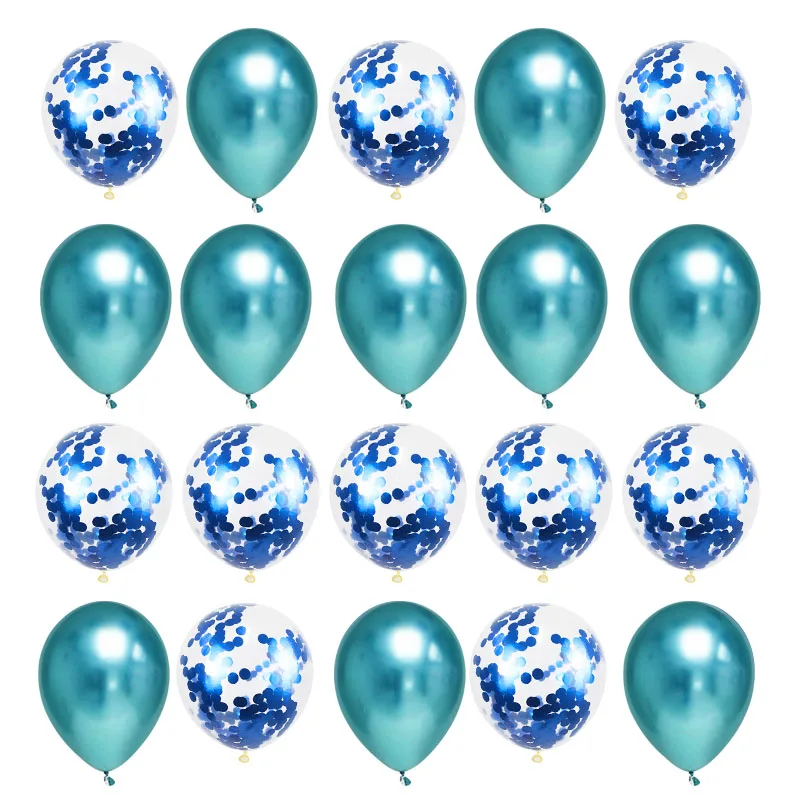 20шт розовое золото Воздушные шары конфетти хром шар воздушный шар для вечеринки на день рождения украшение для свадьбы дня рождения globos металлик балон - Цвет: 20pcs balloon