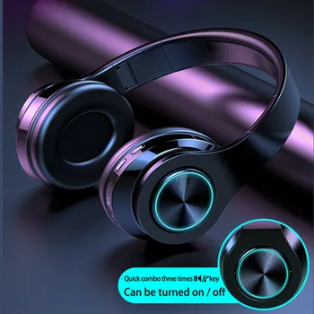 

T6 Wireless Gaming Headset Bluetooth 5.0 Headphone Sports Running Heavy Bass E-Sports Stereo Wireless Earphones With Mic New Hot