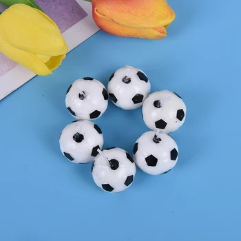 

6PCS Soccer Ball Football Shape Happy Birthday Cake Candle Birthday Kid Gift Cake Birthday Decoration