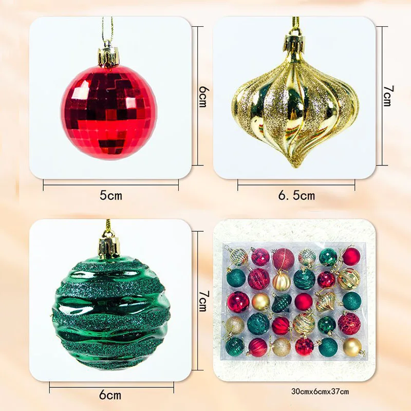 Holiday Christmas ball Seasonal Ornaments PVC Parties Occasions Tree Room