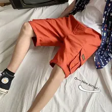 Летняя мужская одежда, Брендовые однотонные хлопковые шорты, мужские повседневные модные шорты, мужские облегающие Короткие штаны размера плюс XXXL Homme