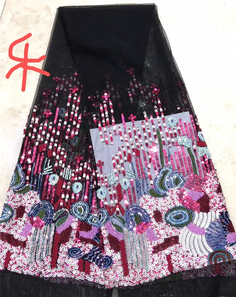 Лучшее качество sequinsembroidered африканская Тюлевая кружевная ткань Африканская французская кружевная ткань JRB-8.1301 с вышивкой