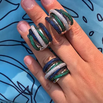 

GODKI 25mm Luxury Twist Braided Lines Colorful Full Mirco Pink Cubic Zirconia Setting European Wedding Earring Fashion Jewelry