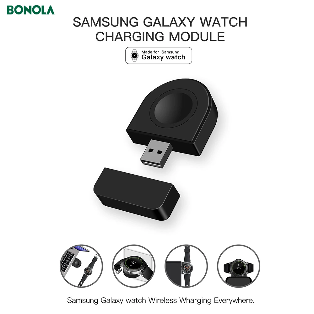 US $24.69 Bonola 4 In1 Multifunctional Wireless Charger For Samsung S20S10Galaxy WatchGalaxy BudsPen Holder Modular USB Watch Charger