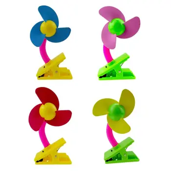 

Portable Handheld Clip Fan Mute Air Cooler USB/Battery Powered Cooling Fan for Baby Stroller Crib
