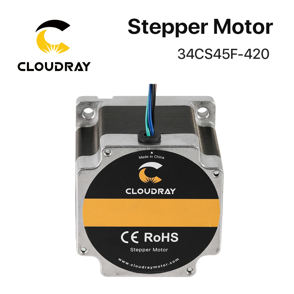 Nema 34 Stepper Motor 2 Phase 4.5N.m 4.2A（34CS45F-420）4-lead for CNC engraving milling machine high torque stepper motor