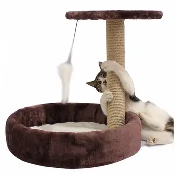 

Rack Cat Nest Cat Tree One-piece Villa Cat Paradise Large Cat Scratch Trees with Nest mao jia zi Cat Chamfer Toy New Style