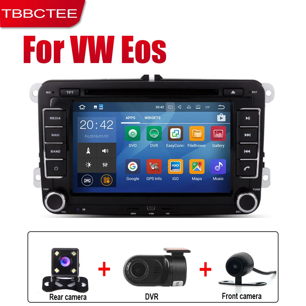 TBBCTEE автомобильный dvd-плеер gps навигация для фольквасген VW Eos 2006~ автомобильное мультимедиа андроид экран системы радио стерео - Цвет: Extre Items