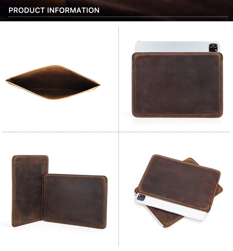 Couro Capa de couro para iPad, Case