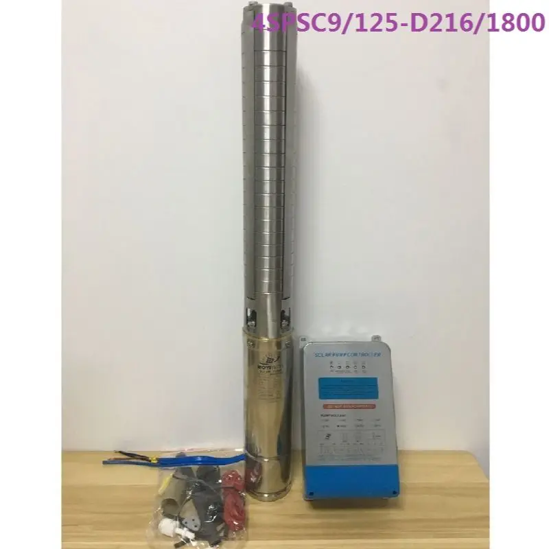 

Бесплатная доставка AC/DC 1800 Вт Макс. Подъем 125 м Макс. Поток 9000л/ч скважинный Солнечный водяной насос 3 года гарантии 4SPSC9/125-D216/1800