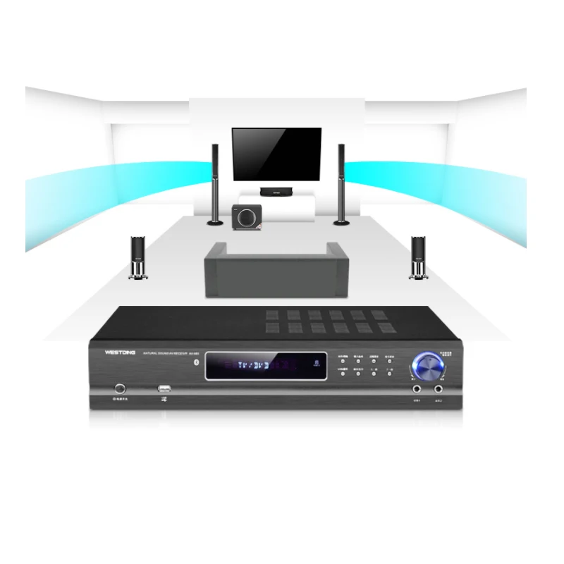 220 В 650 Вт 5,1 канальный 4,0 Bluetooth усилитель AV-985 домашний кинотеатр аудио Высокая мощность домашняя температура Ktv усилитель караоке