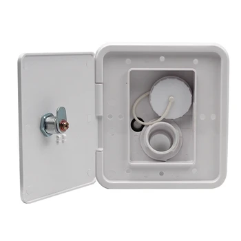 

City Water Inlet Integrated Fill Dish Hatch Lock for RV Trailer Camper Car Back of Tower Connector