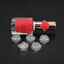 50 шт. лак для ногтей в форме цветка розы, бутылка для гель-лака, демонстрационное кольцо, профессиональный УФ-Гель-лак для ногтей, практическое кольцо