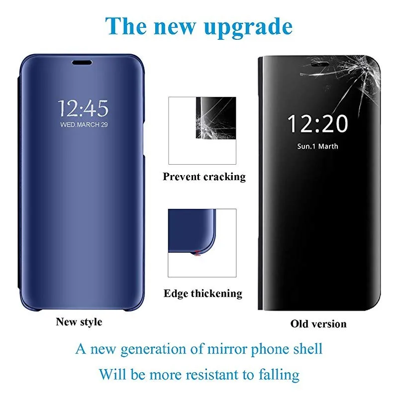 Mirror Case For Xiaomi Redmi 10X Pro 5G 4G Cover Smart View PU Leather Kickstand Flip Case For Xiaomi Redmi Note 9 s Pro MAX Mirror Case For Xiaomi Redmi 10X Pro 5G 4G Cover Smart View PU Leather Kickstand Flip Case For Xiaomi Redmi Note 9 s Pro MAX