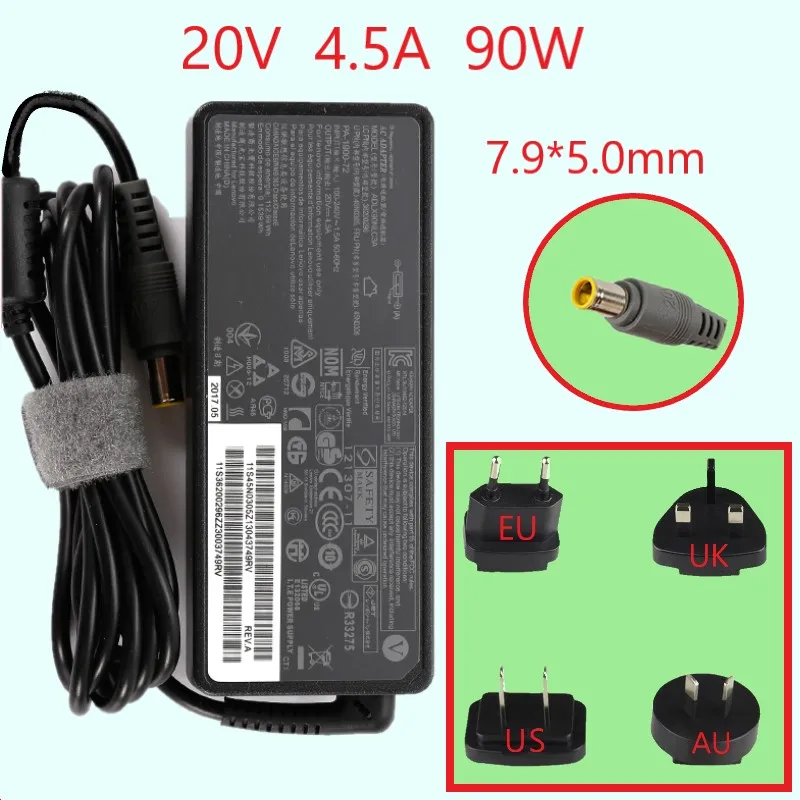 

20V 4.5A 90W Replacement AC Adapter Charger For Lenovo Thinkpad E420 E430 T61 T60p Z60T T60 T420 T430 F25 Notebook Power Supply