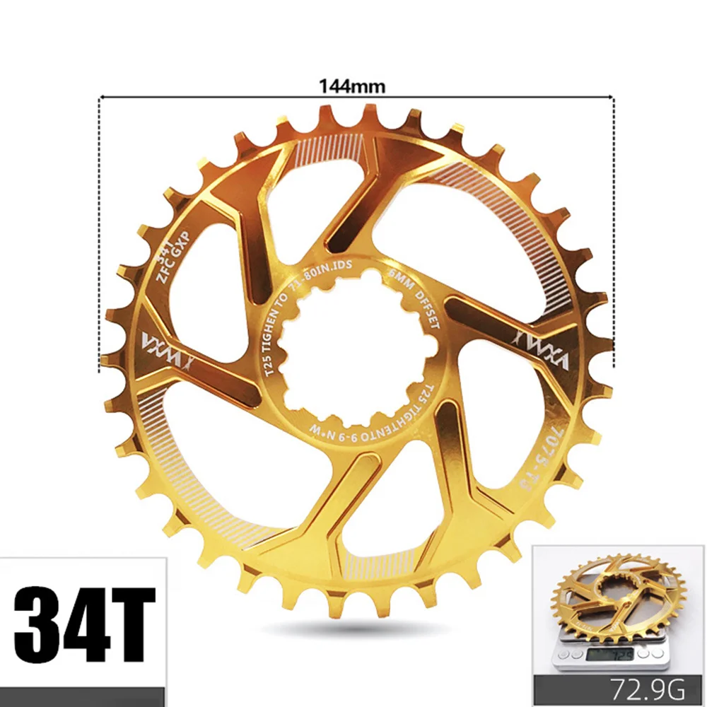 Велосипедный шатун VXM Al 7075 CNC 32T 34T 36T 38T узкая широкая цепь для Sram XX1 XO1 X1 GX XO X9, запчасти для mtb