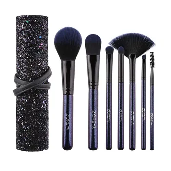 

Artificial Wool Makeup Brushes Powder Foundation Contour And Eye Brushes Portable Artificial Fiber Make Up Brush Set Delicate