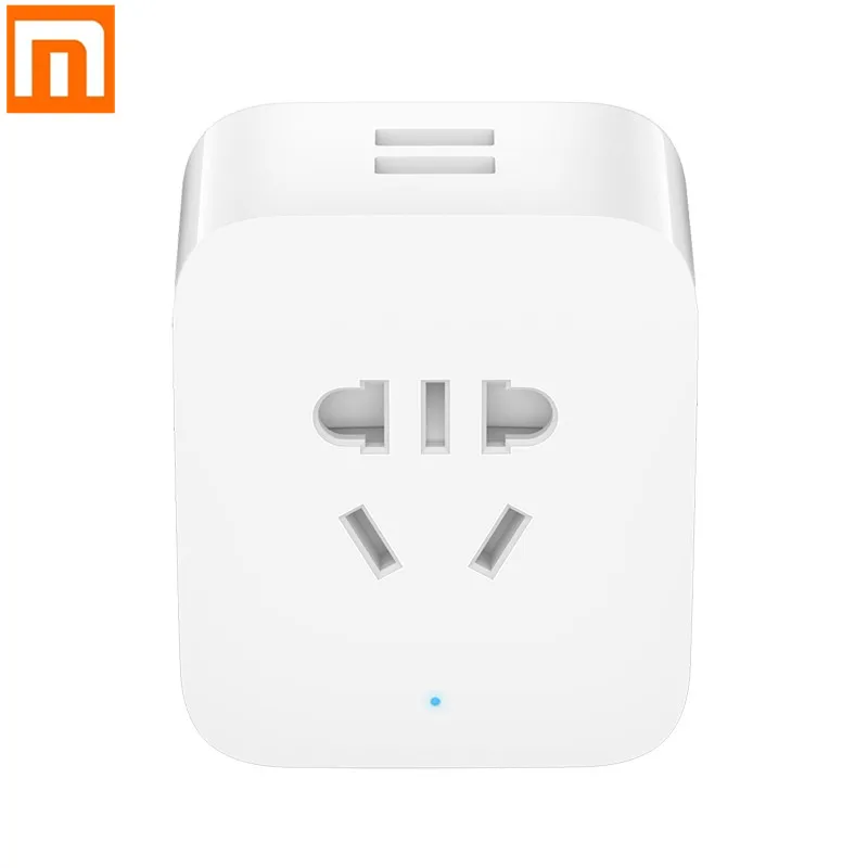 

New Xiaomi Mijia Smart Socket Bluetooth Gateway Edition Dual USB Smart WIFI Socket Power Adapter Mijia Smart Home Device