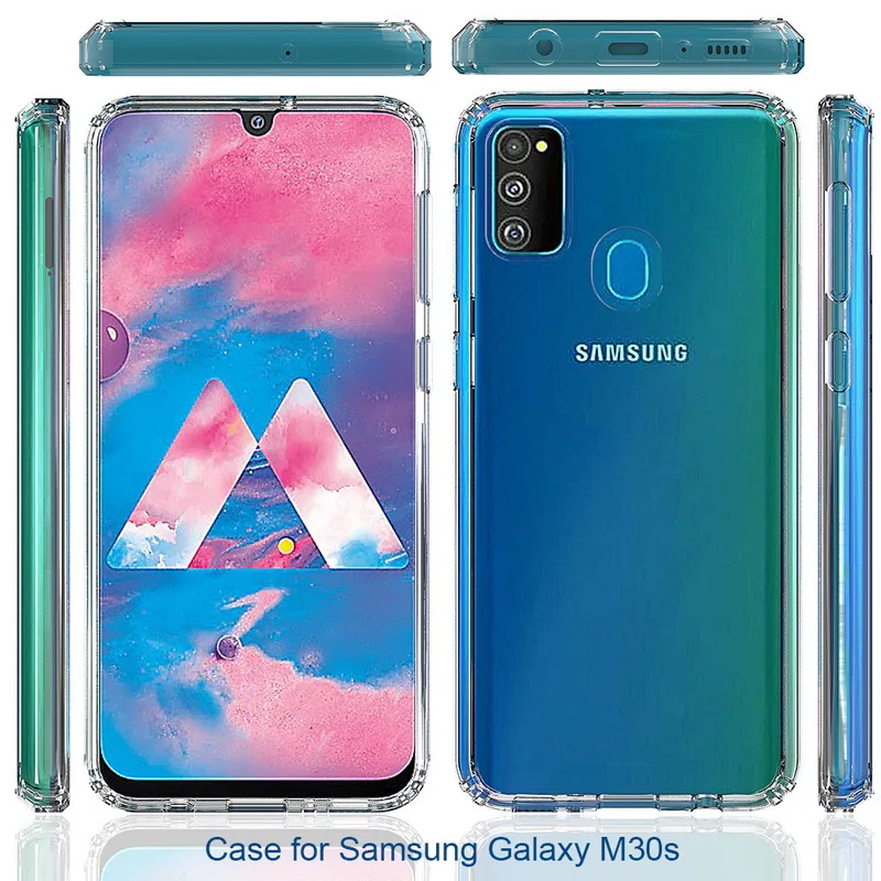 Для samsung M30S чехол Кристальный Гибридный Бампер прозрачная твердая акриловая задняя крышка для samsung Galaxy M30S чехол для телефона s capa M 30 s M30 s
