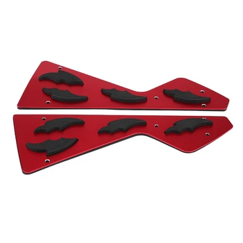 

2 pcs Motorcycle Aluminum Alloy Foot Pegs Footrest Step Pad Fit for Yamaha NMAX155 NMAX125 2015-2017 Red Silver Orange Titanium