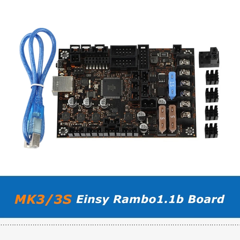 Плата управления Reprap Prusa i3 MK3/3S Einsy Rambo 1.1b с 4 драйверами TMC2130 SPI для 3D принтеров I3