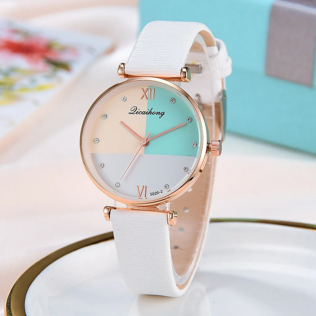

Top Style Fashion Women's Luxury Leather Band Analog Quartz WristWatch Golden Ladies Watch Women Dress Reloj Mujer Black Clock