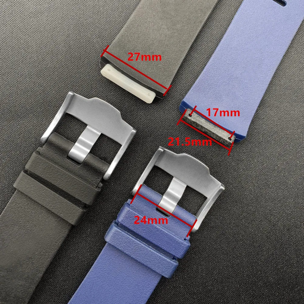 Rubber Watch Band Belt Strap For Piguet Oak Concept GMT Watch Bracelet 26560IO / 26221FT / 26577TI. + Tool