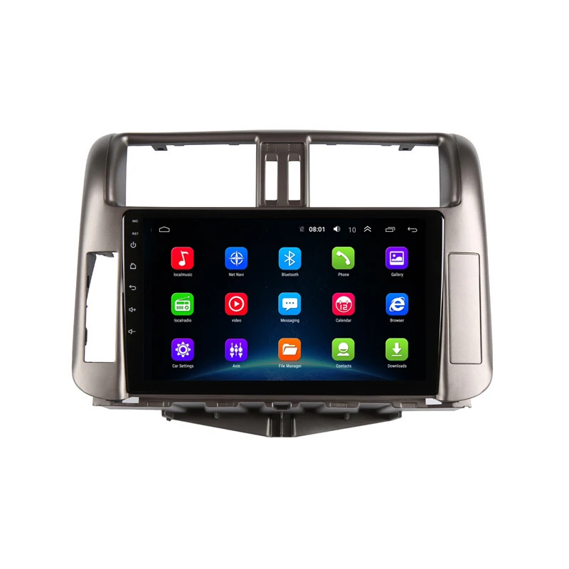 Top 9"2.5D IPS android 9.1 car multimedia player dvd For Toyota Prado 150 2010 2011 2012 13 car radio DSP 32EQ navigation stereo GPS 14