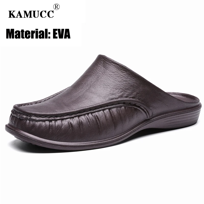 Men Loafers Slip On Casual Walking Shoes Designer Men Half Slippers Comfortable Soft Slippers Size 40-47