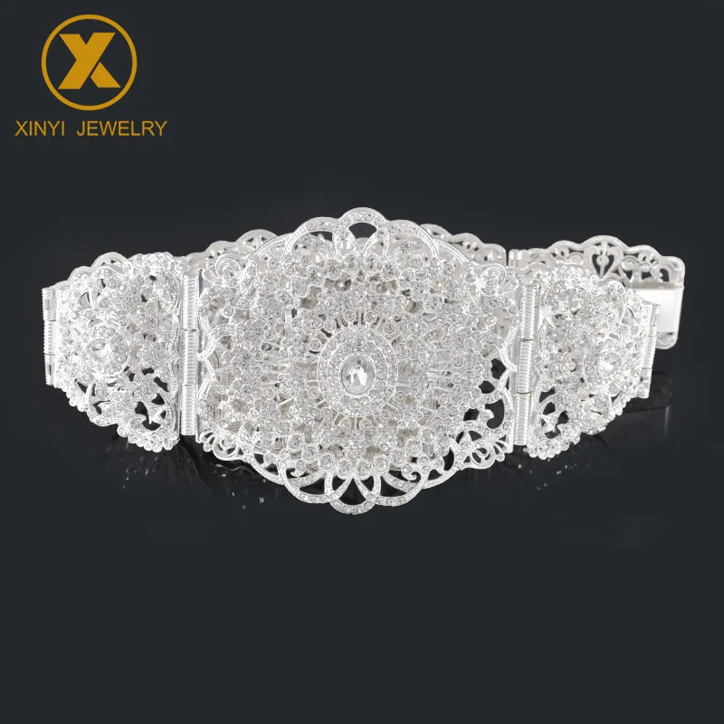 Bridal Wedding Belt Moroccan Style Adjustable Length Rhinestone Waist Chain Body Jewelry bridal waistband bridal dress decoration
