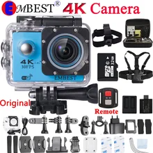 EMBEST EM60/EM60R экшн-камера 4K Wifi Ultra HD 2,0 дюймов lcd 170D 30M Водонепроницаемая с пультом дистанционного управления для RC беспилотный самолет