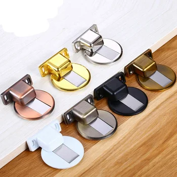 

1PCS Door Stopper Punch Free Ground Suction Dual Use Door Rear Suction Cup Invisible Fixed Anti-collision Pads Protection