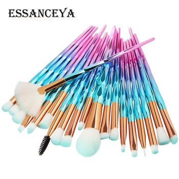 

ESSANCEYA 1Pcs Fish Diamond Makeup Brush Set Foundation Blending Power Eyeshadow Contour Concealer Blush Cosmetic Beauty Make Up