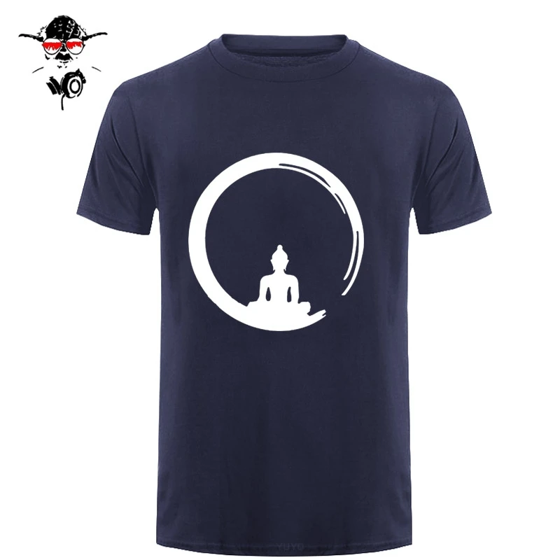 Мужская футболка с коротким рукавом медитация Zen Будда|t shirt men|buddha t shirtst |
