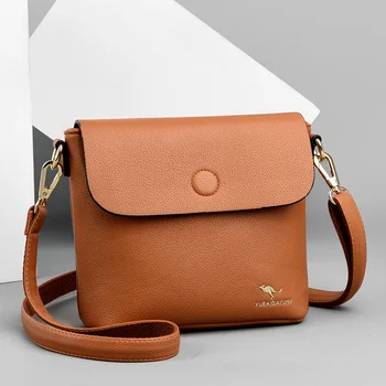 

Wild Texture Clamshell Small Square Bags Women PU Solid Color Shoulder Messenger Bag Lightweight Elegant Designer Crossbody Bags