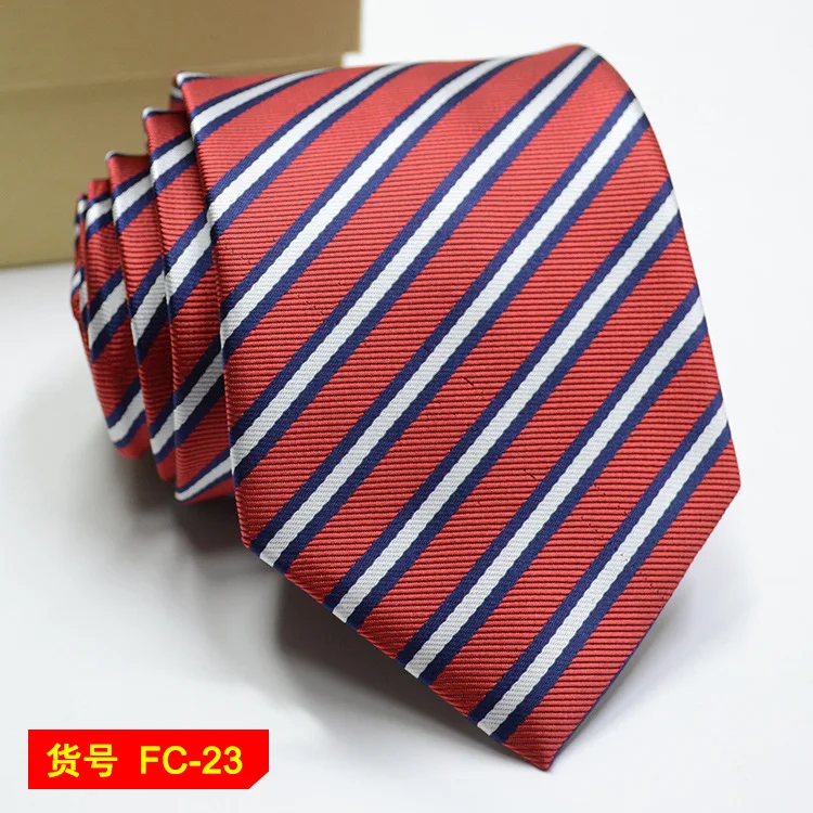 67 стилей, мужские галстуки, одноцветные, в полоску, с цветочным принтом, 8 см, жаккардовые Аксессуары для галстуков, повседневная одежда, галстук, подарок на свадьбу - Цвет: FC-23