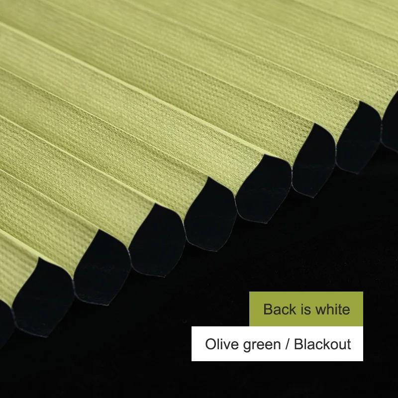 Полузатемненные сотовые рулонные шторы, ручные Pull-Push управление, стеклянные потолочные жалюзи, соты для теплоизоляции в комнате - Цвет: Blackout-Olive green