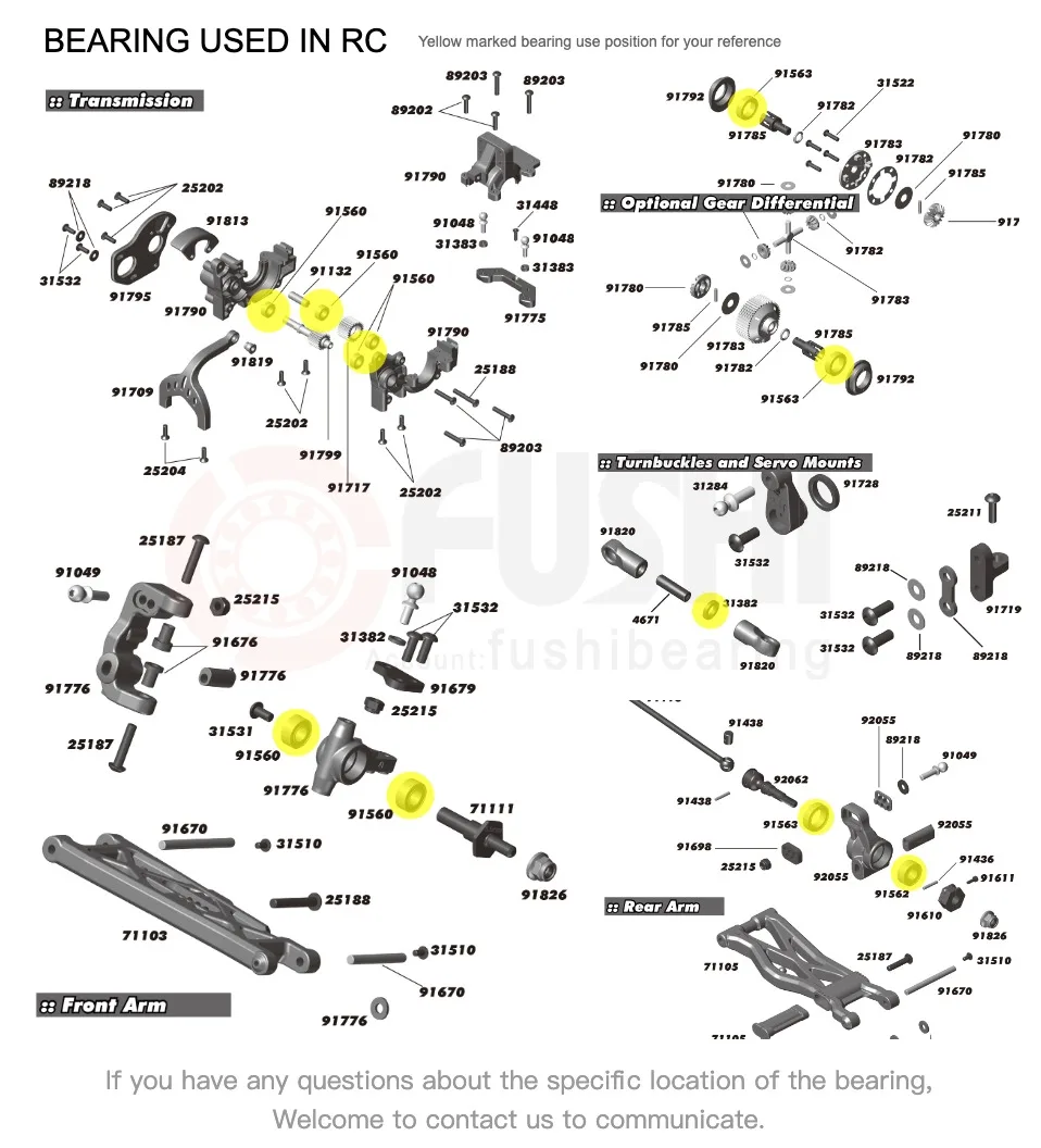 com rolamento de esferas modelo mr1610rs com