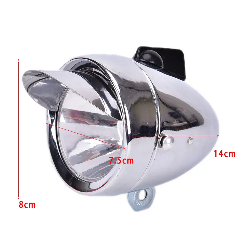Retro Bicycle Bike Front Light Headlight Vintage Flashlight Safety Headlamp Dark Night Lamp Flash Lighting Outdoor