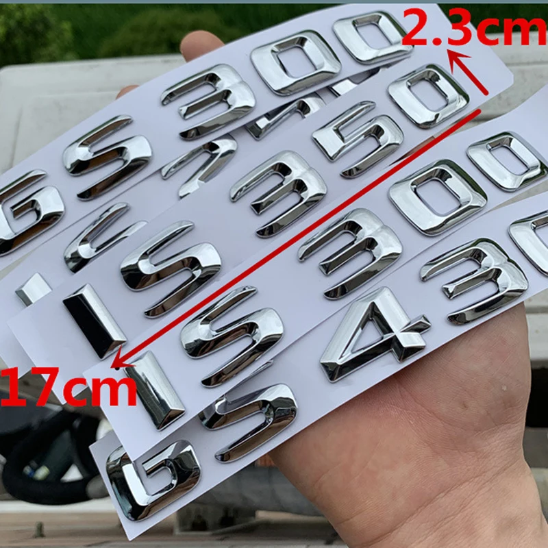 

ABS Electroplating ES200 IS350 GS430 Alphanumeric Label Car Rear Trunk Body Decoration Label Suitable for Lexus for Toyota